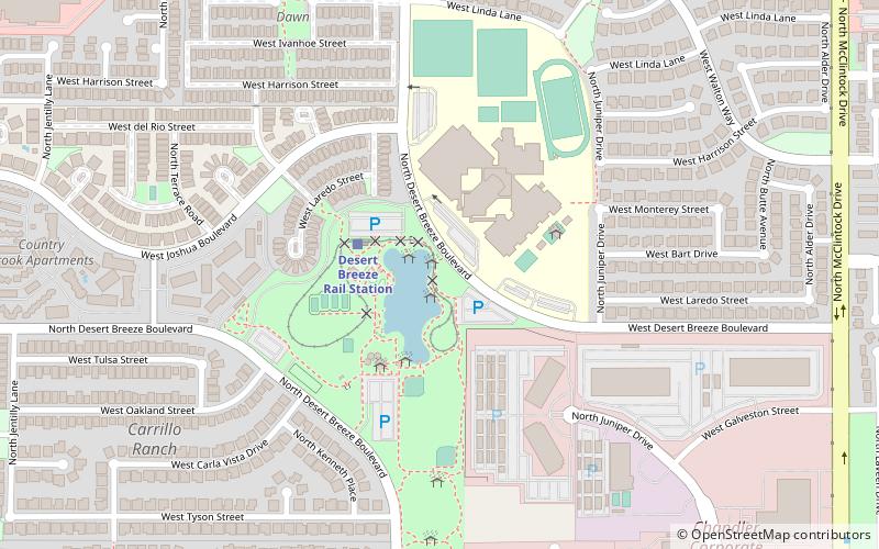 desert breeze lake chandler location map