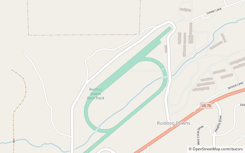 Ruidoso Downs Race Track location map
