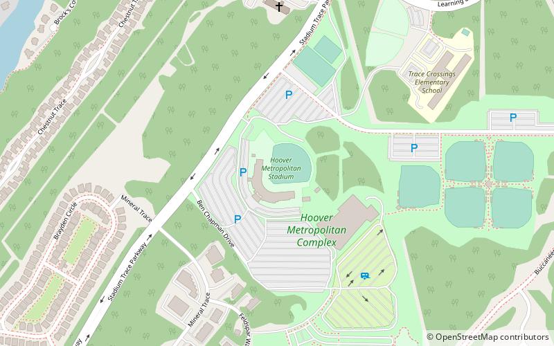 Hoover Metropolitan Stadium location map