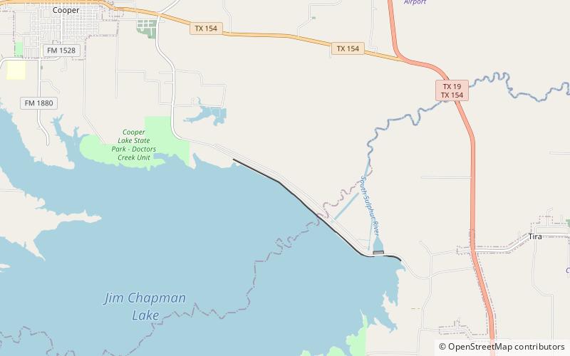 Jim Chapman Dam location map