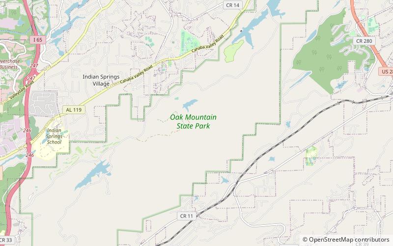 Oak Mountain State Park location map