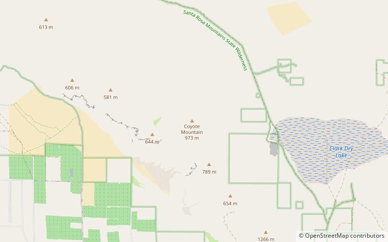Coyote Mountain location map
