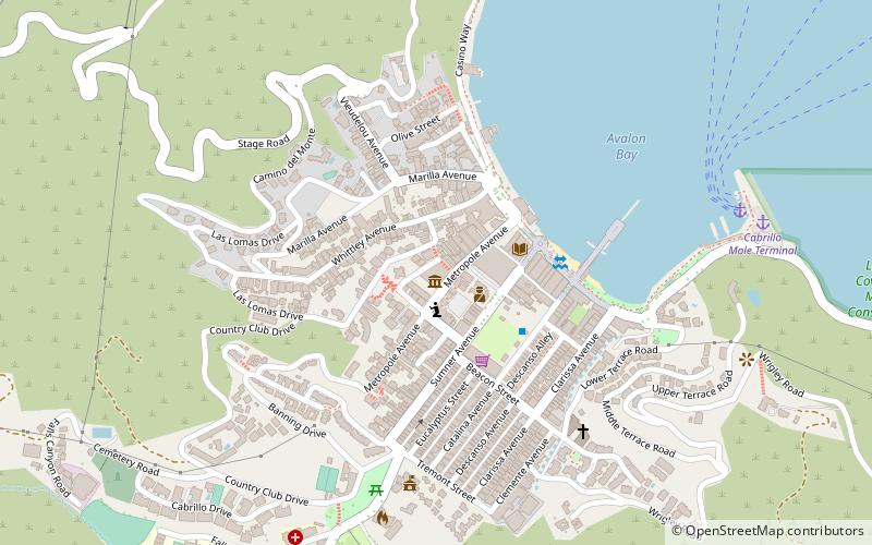 Catalina Island Museum location map