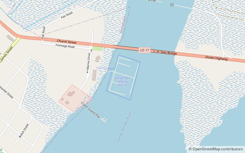 Georgetown Landing Marina location map