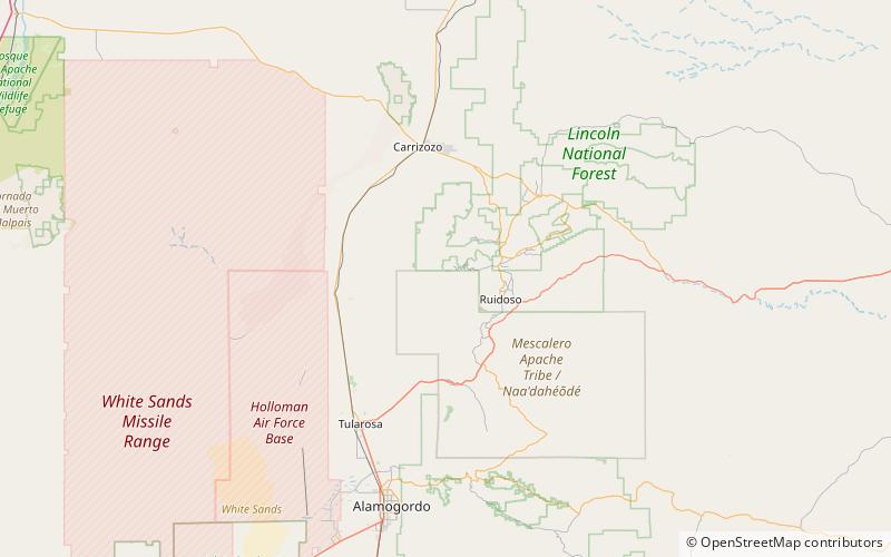 Sierra Blanca location map
