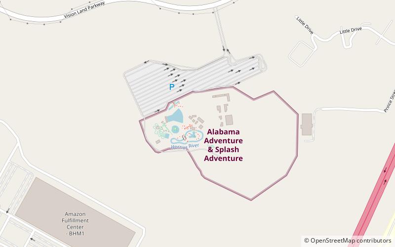 Alabama Splash Adventure location map