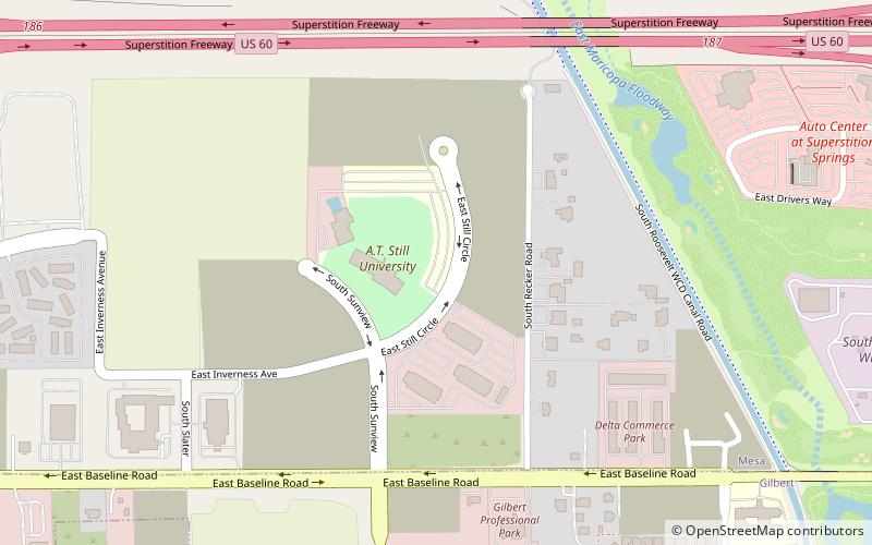 Arizona School of Dentistry and Oral Health location map