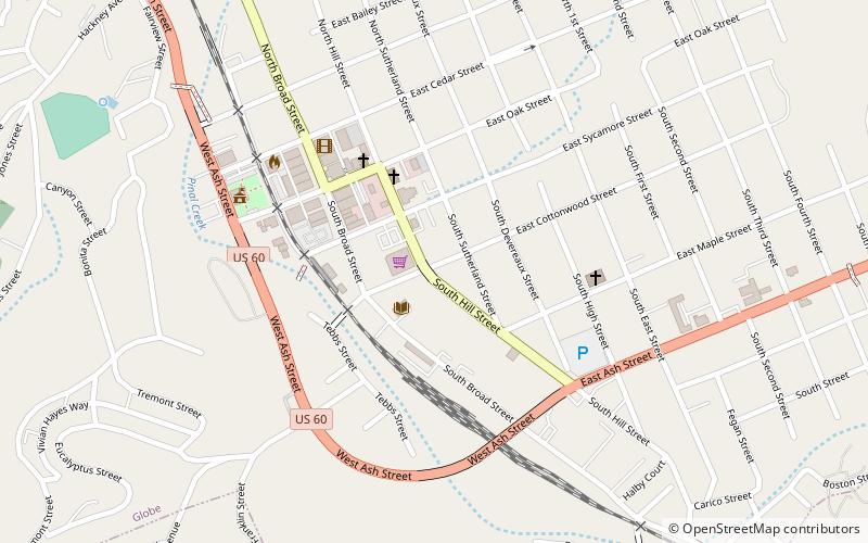 Hill Street Mall location map