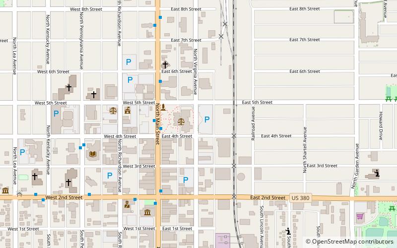 Chaves County Courthouse location map