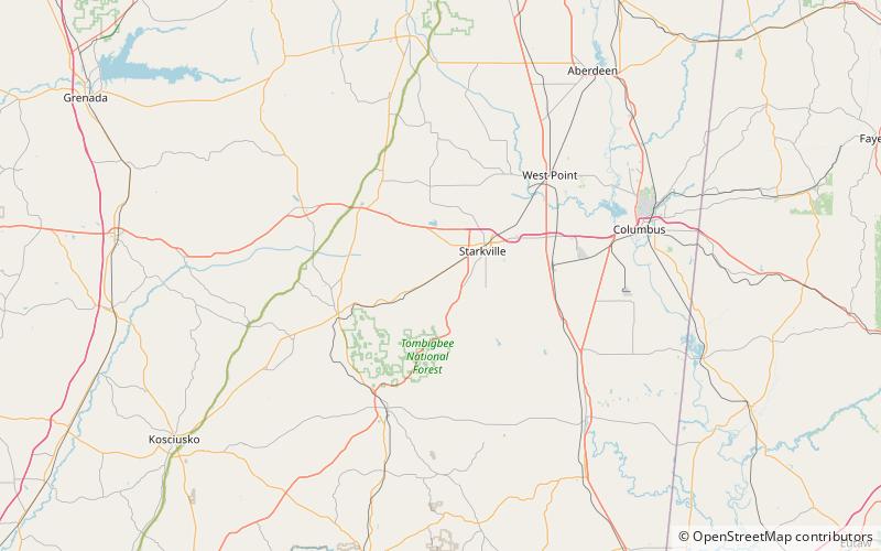 mississippi state university starkville location map