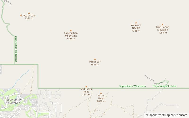 Superstition Mountain location map