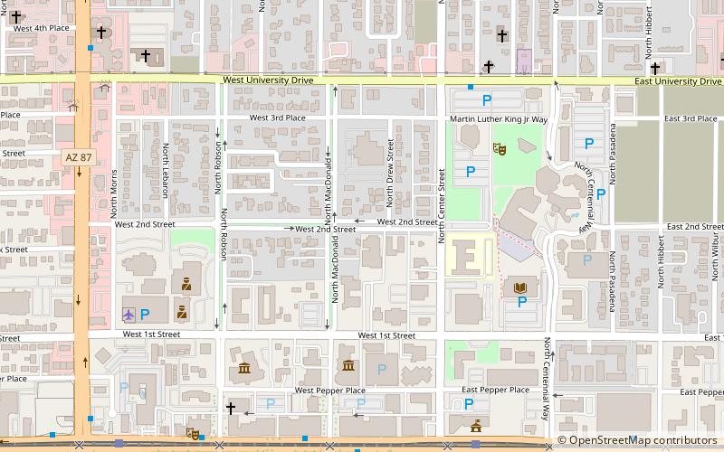 West Second Street Historic District location map