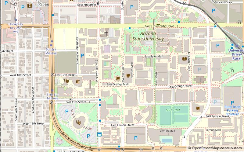 Hayden Library location map