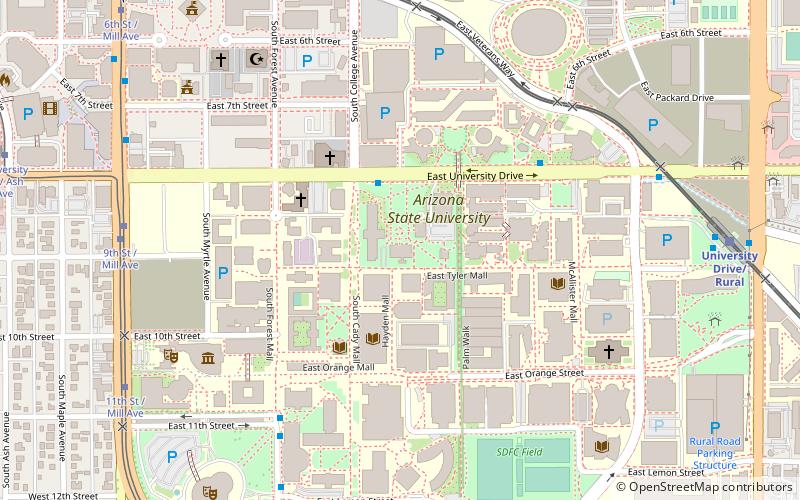 Old Main location map