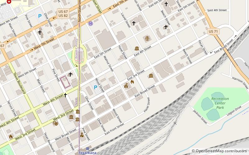 Cotton Belt Railroad Office Building location map