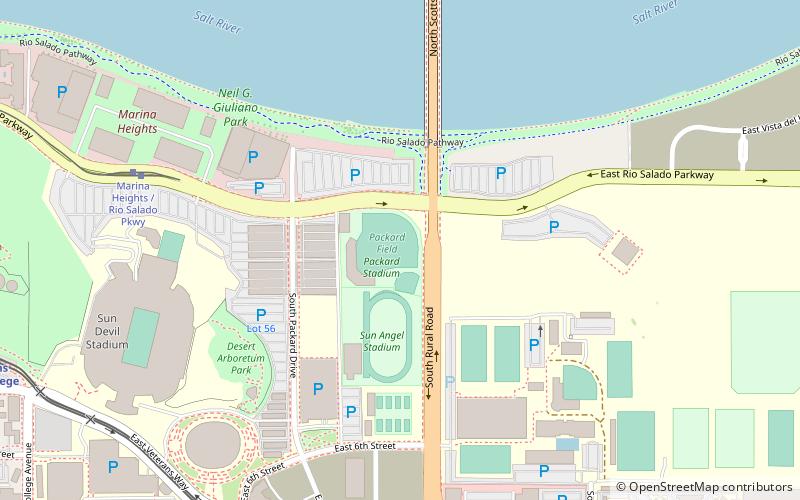 packard stadium tempe location map