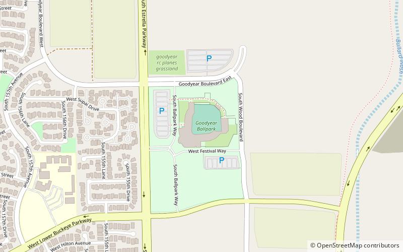 Goodyear Ballpark location map
