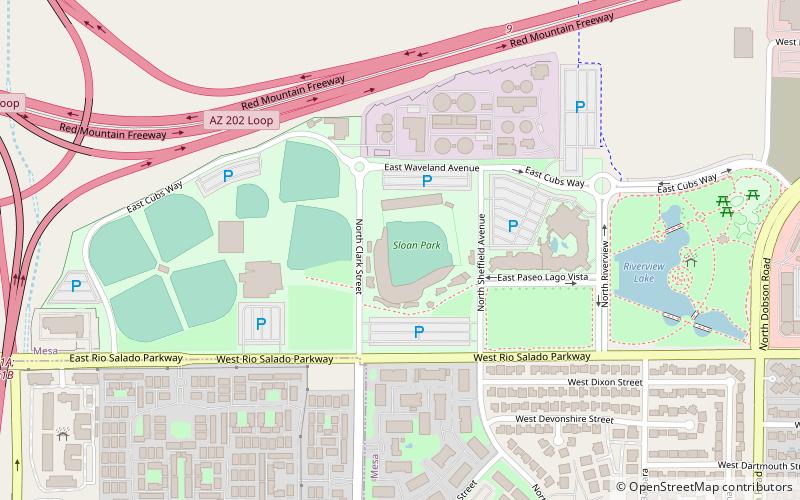 Sloan Park location map