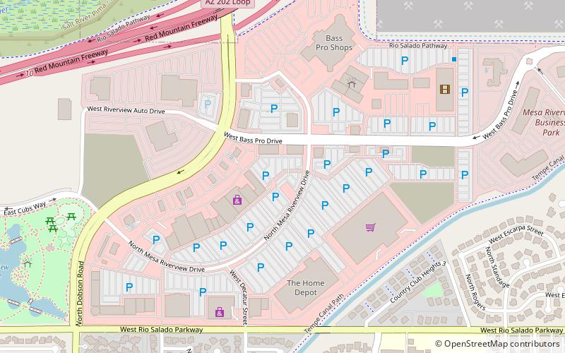 Mesa Riverview location map