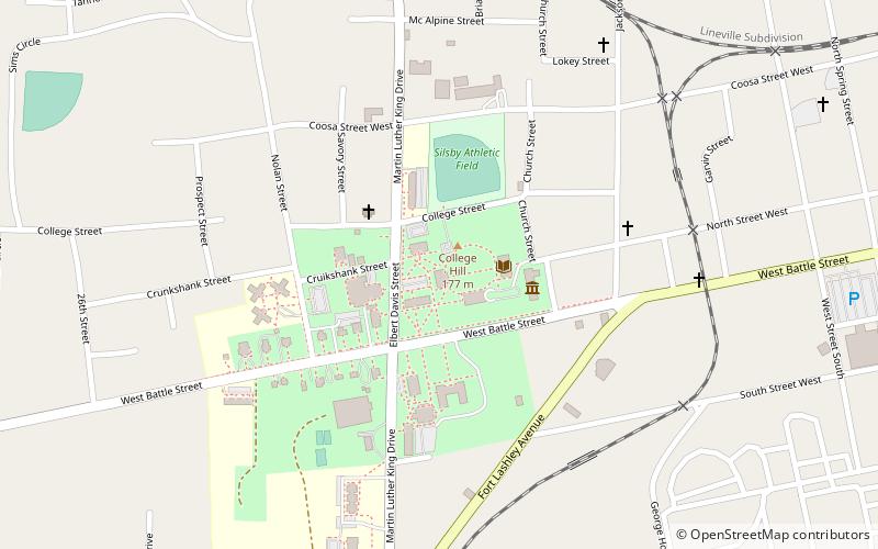 Swayne Hall location map