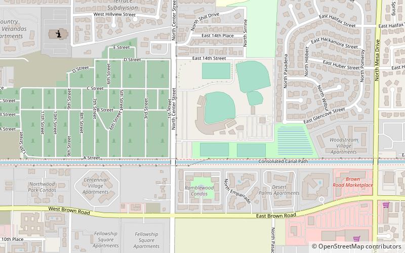 Hohokam Stadium location map