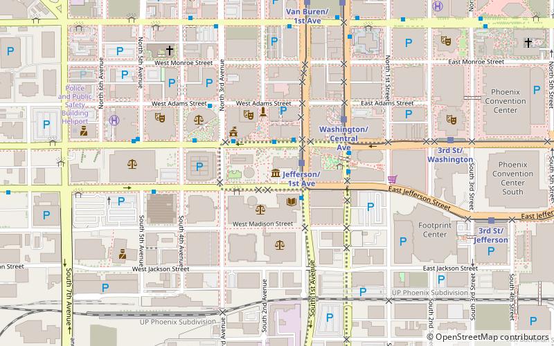 Phoenix Police Museum location map