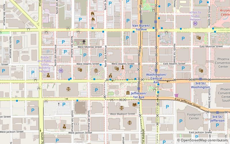 Phoenix City Hall location map