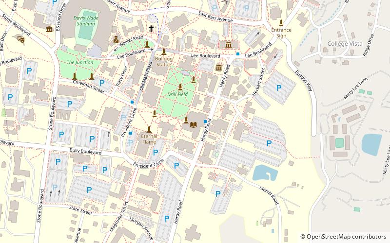 Mitchell Memorial Library location map