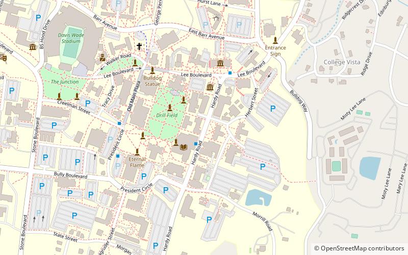 Mississippi State University Libraries location map
