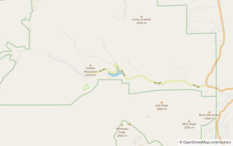 Bonito Lake location map