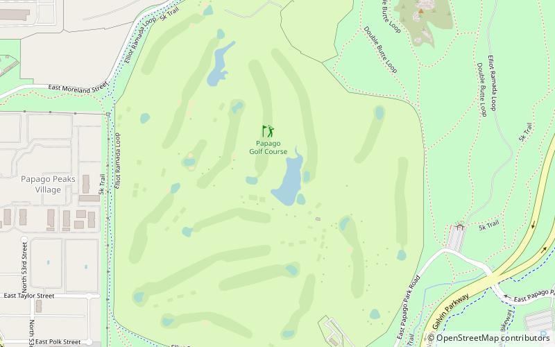 papago golf course phoenix location map