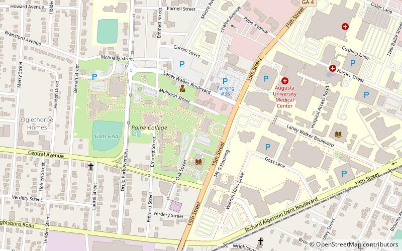 paine college augusta location map