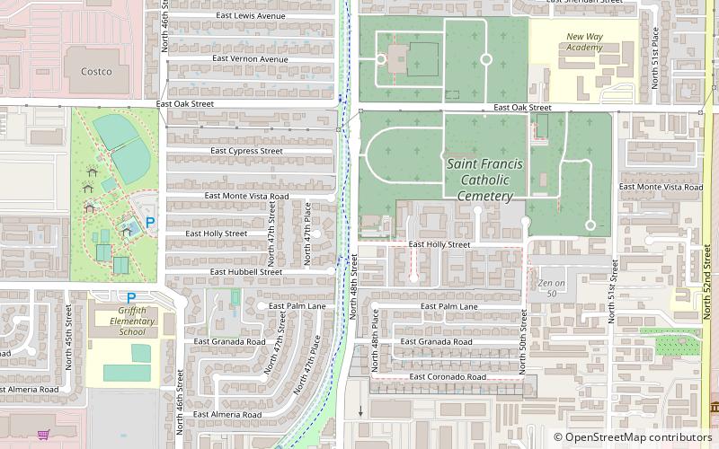 St. Francis Catholic Cemetery location map