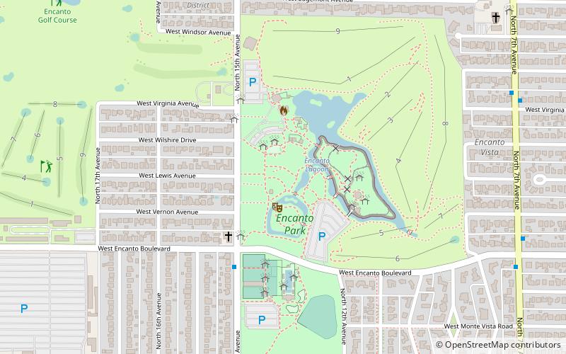 Encanto Park location map