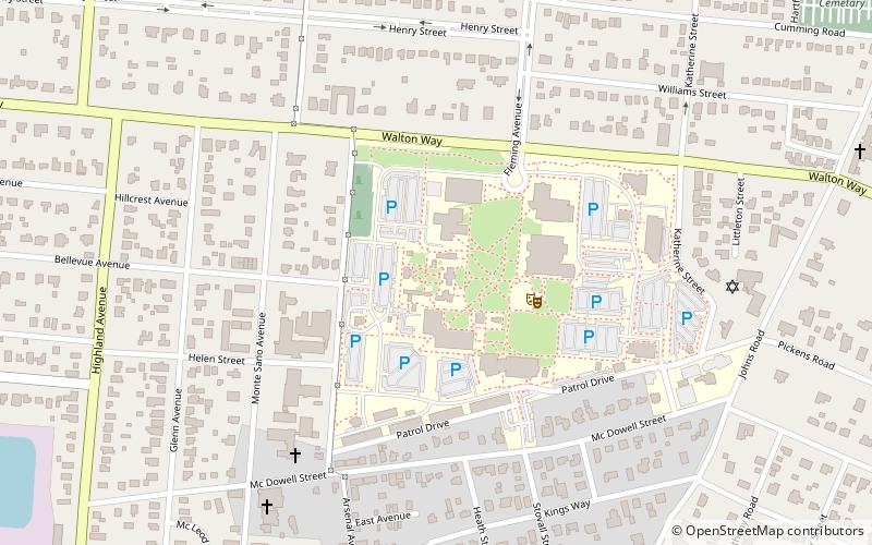 Augusta Arsenal location map