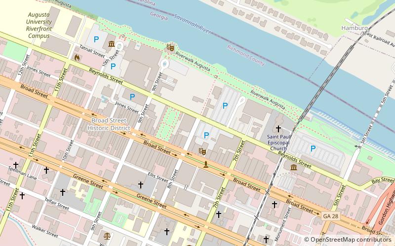 Augusta Cotton Exchange Building location map