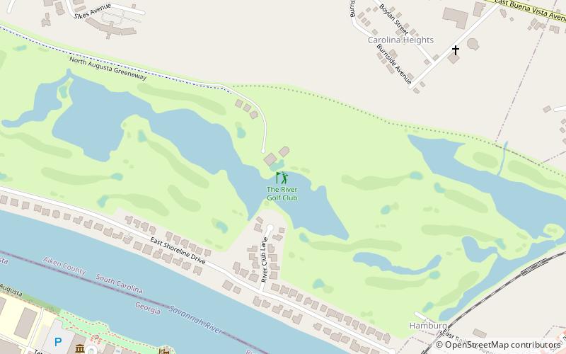 The River Golf Club location map