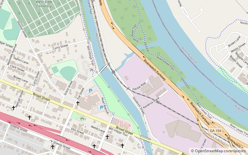 Confederate Powderworks location map