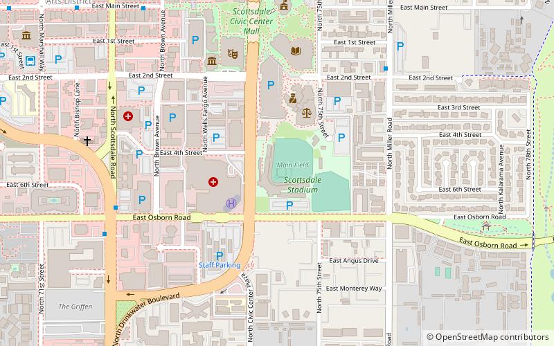 Scottsdale Stadium location map