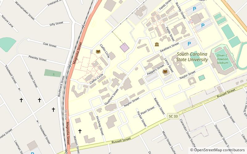 Hodge Hall location map