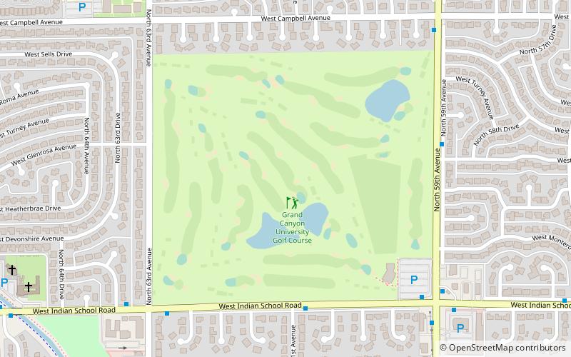 Grand Canyon University Golf Course location map