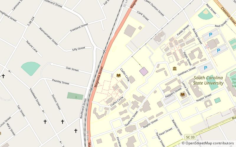 Claflin University location map