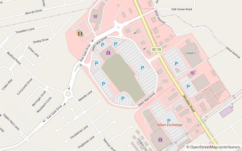 Aiken Mall location map