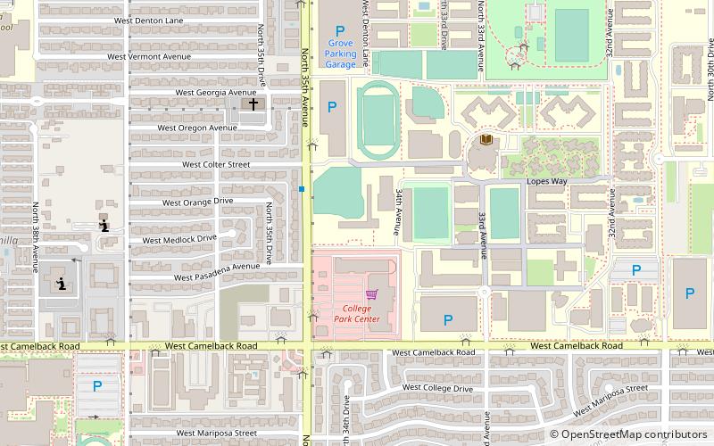 Brazell Stadium location map