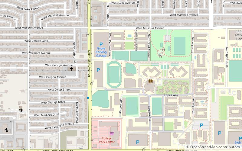 gcu stadium phoenix location map