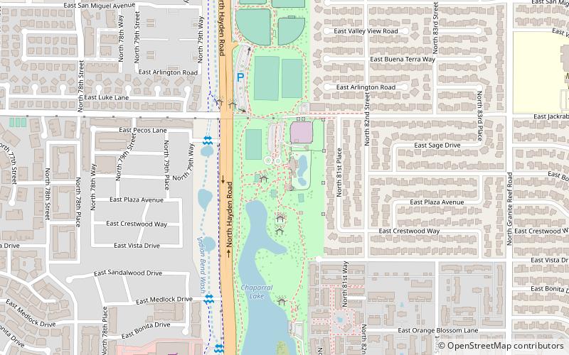 Chaparral Lake location map