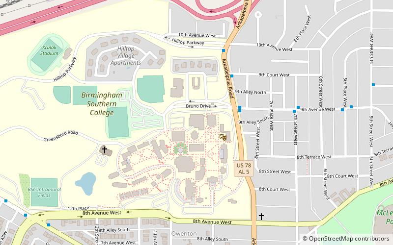 Bill Battle Coliseum location map