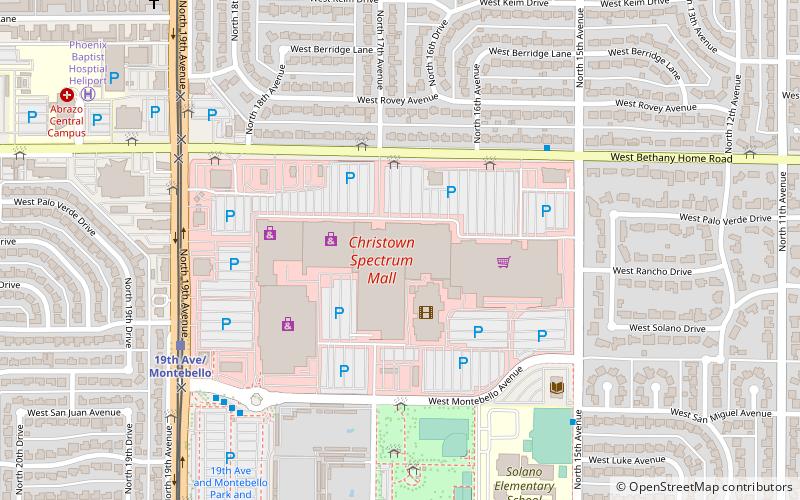 Christown Spectrum Mall location map