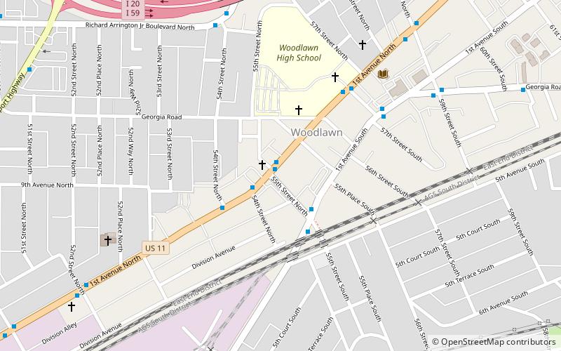 Woodlawn City Hall location map
