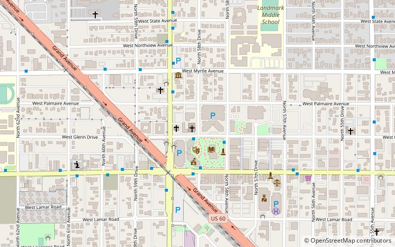 First United Methodist Church of Glendale location map